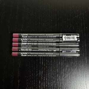 NYX Suede Matte Lip Liner, Lot of 5, Sweet Tooth SMLL59